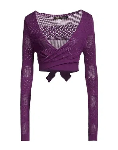 Babylon Woman Cardigan Purple Size 2 Viscose, Polyester