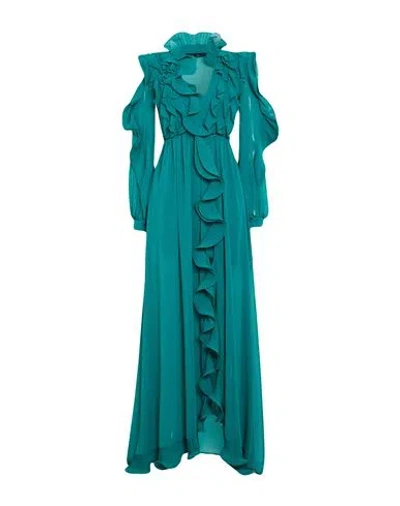 Babylon Woman Maxi Dress Emerald Green Size 4 Polyester In Multi