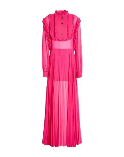 Babylon Woman Maxi Dress Fuchsia Size 8 Polyester In Pink