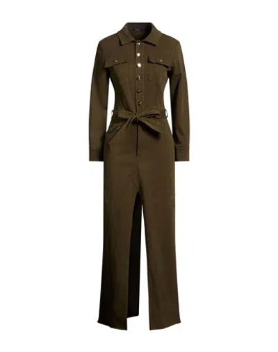 Babylon Woman Maxi Dress Military Green Size 6 Cotton, Elastane