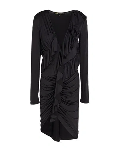 Babylon Woman Midi Dress Black Size 4 Polyamide, Elastane
