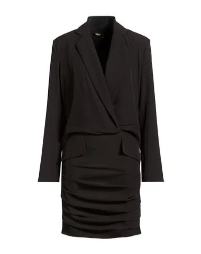 Babylon Woman Midi Dress Black Size 8 Polyester, Elastane