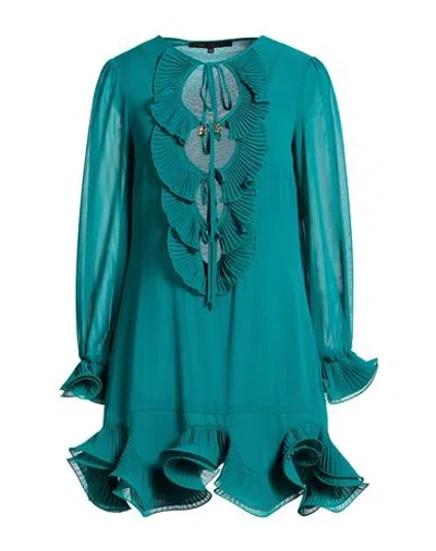 Babylon Woman Mini Dress Emerald Green Size 8 Polyester
