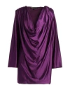 Babylon Woman Mini Dress Mauve Size 4 Polyamide, Elastane In Purple