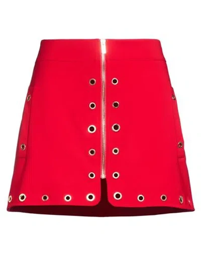 Babylon Woman Mini Skirt Red Size 10 Polyamide, Elastane