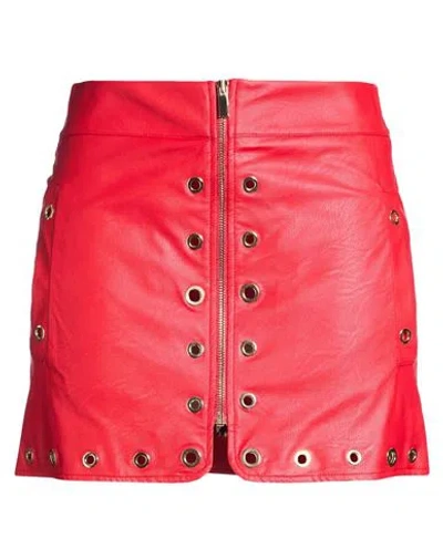 Babylon Woman Mini Skirt Red Size 6 Polyurethane