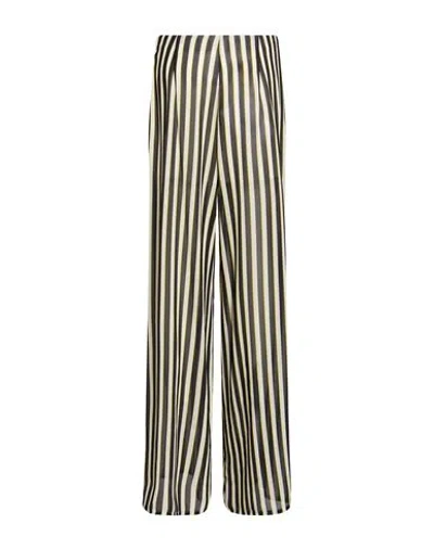 Babylon Woman Pants Black Size 8 Polyester In Burgundy