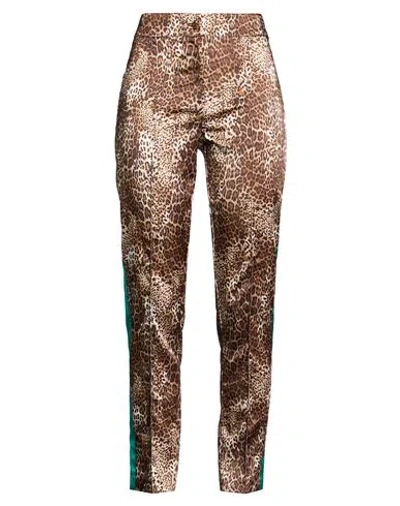 Babylon Woman Pants Brown Size 4 Polyester, Elastane