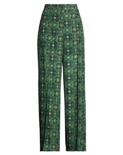 Babylon Woman Pants Dark Green Size 8 Polyester