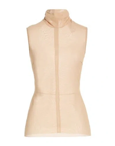 Babylon Woman Top Beige Size 6 Polyamide, Elastane In Neutral