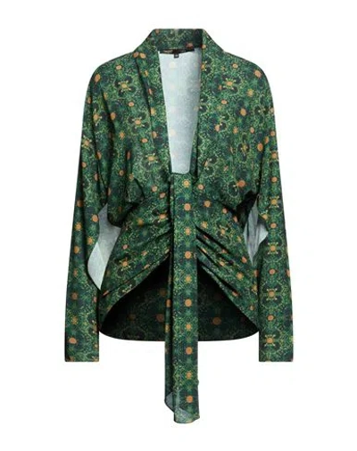 Babylon Woman Top Dark Green Size 10 Polyester In Multi