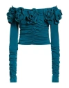 Babylon Woman Top Deep Teal Size 12 Polyester, Elastane In Green