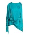 Babylon Woman Top Deep Teal Size 6 Polyamide, Elastane In Blue