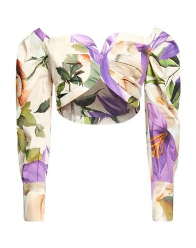 Babylon Woman Top Purple Size 6 Cotton