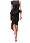 Babylon Women's Dress  With Rouge In Black