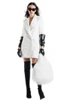 Babylon Women's Jacket Dress  Doublepet In White