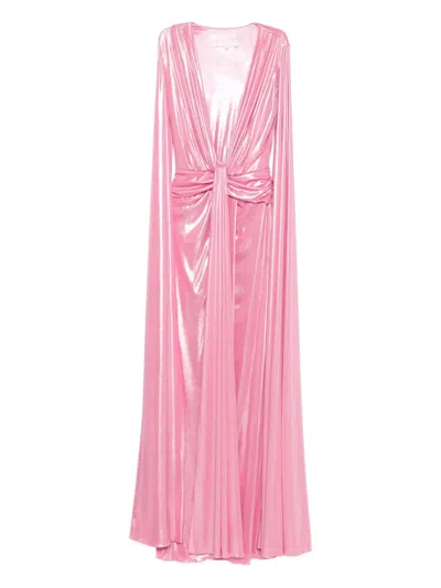 Babylone Paris Draped Dress In Pink