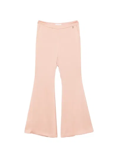 Babylone Paris Flared Suit Trousers In Neutral