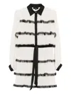 Babylone Paris Lace Tiered Dress In White