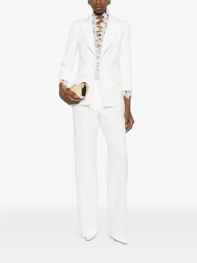 Babylone Paris Lace-detail Trousers In White