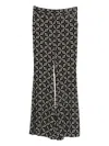 Babylone Paris Patterned Trousers In Black