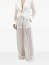 Babylone Paris Sheer Cuffed Trousers