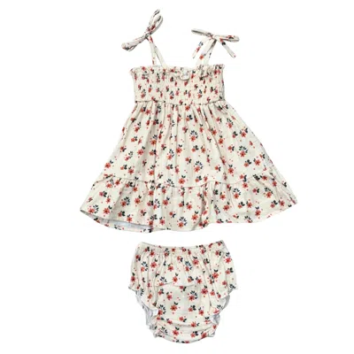 Babysprouts Kids' Baby Collins Floral Dress Set In White