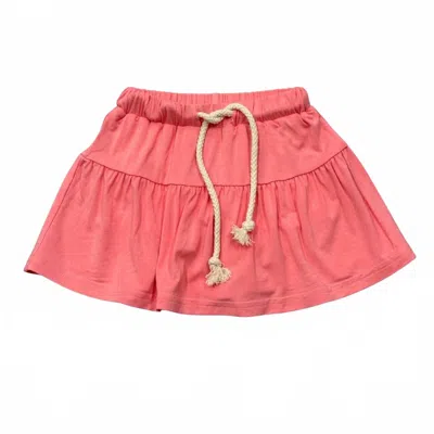 Babysprouts Kids' Girl's Mini Skort In Strawberry Ice In Pink