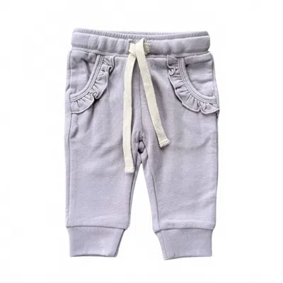 Babysprouts Girls' Elastic Waistband Joggers In Lavender Cloud In Purple