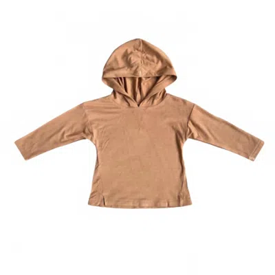Babysprouts Kid's Jersey Hoodie In Toffee In Brown