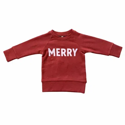 Babysprouts Kid's Merry Berry Sweatshirt In Red