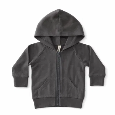 Babysprouts Kid's Wash Zip Hoodie In Gray In Grey