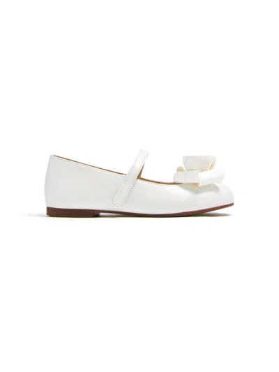 Babywalker Kids' Bow Ballerina Shoes In Neutrals