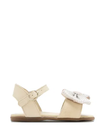 Babywalker Kids' Bow Embellished Sandals In Neutral