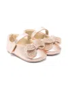 Shop Babywalker Crystal-bow Ballet Flats In Gold