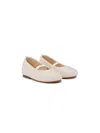 Babywalker Crystal-embellished Suede Ballerina Shoes In Neutrals