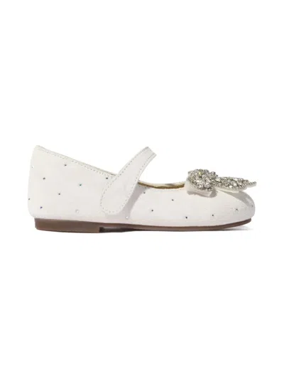 BABYWALKER CRYSTAL-EMBELLISHMENT BALLERINAS