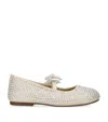 Babywalker Embellished Ballerina Flats In Beige