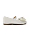 Babywalker Embellished-bow Ballerina In White