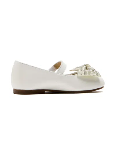 Babywalker Kids' Embellished-bow Ballerina In White