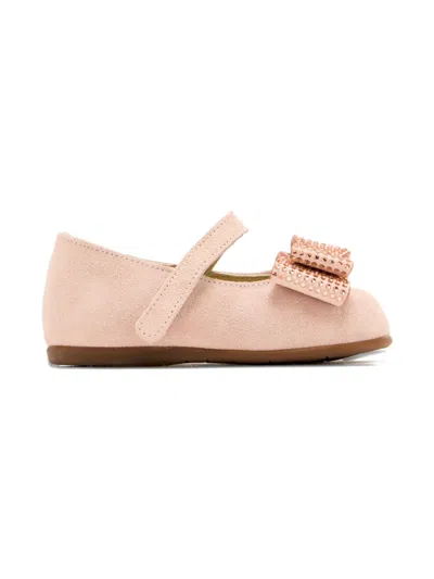 Babywalker Babies' Embellished-bow Ballerinas In Pink