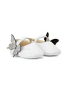 Babywalker Leather Ballerina Shoes In White