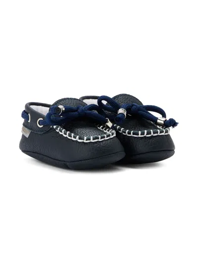 Babywalker Babies' Leather Pre-walkers In Blue