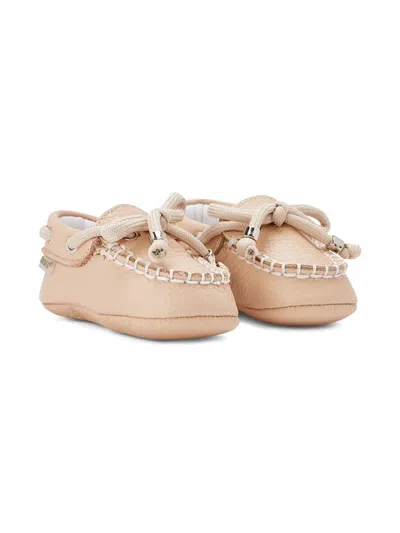 Babywalker Babies' Leather Pre-walkers In Neutrals