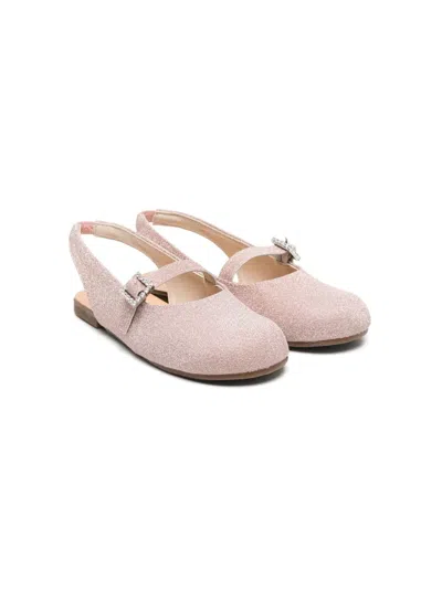 Babywalker Kids' Mary-jane Ballerina Shoes In 粉色