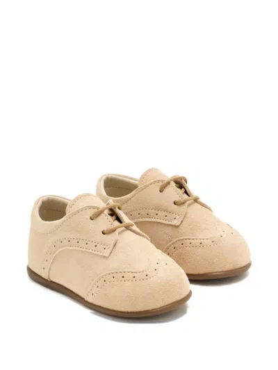 Babywalker Kids' Perforated Round-toe Shoes In Neutral