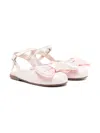 Babywalker Bow Sandals In Pink