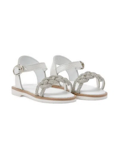 Babywalker Kids' Sandali Intrecciati In White