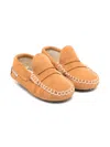 Babywalker Suede Loafers In Brown