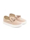 Babywalker Suede Loafers In Neutrals